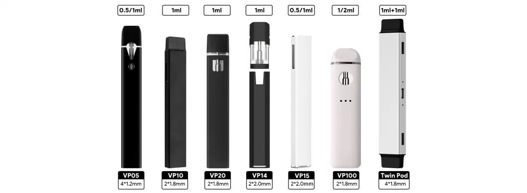 Japan USA UK Wholesale E Cigarette 1ml Empty Pods Rechargeable Disposable Vape